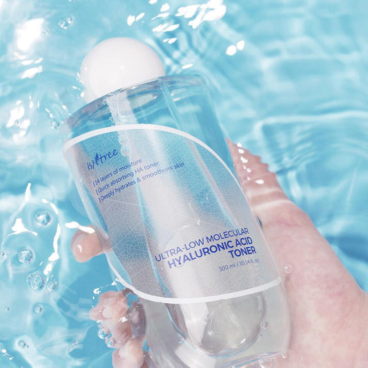 Isntree Ultra-Low Molecular Hyaluronic Acid Toner 300ml at Embé Skin Korean and Japanese Beauty Skincare
