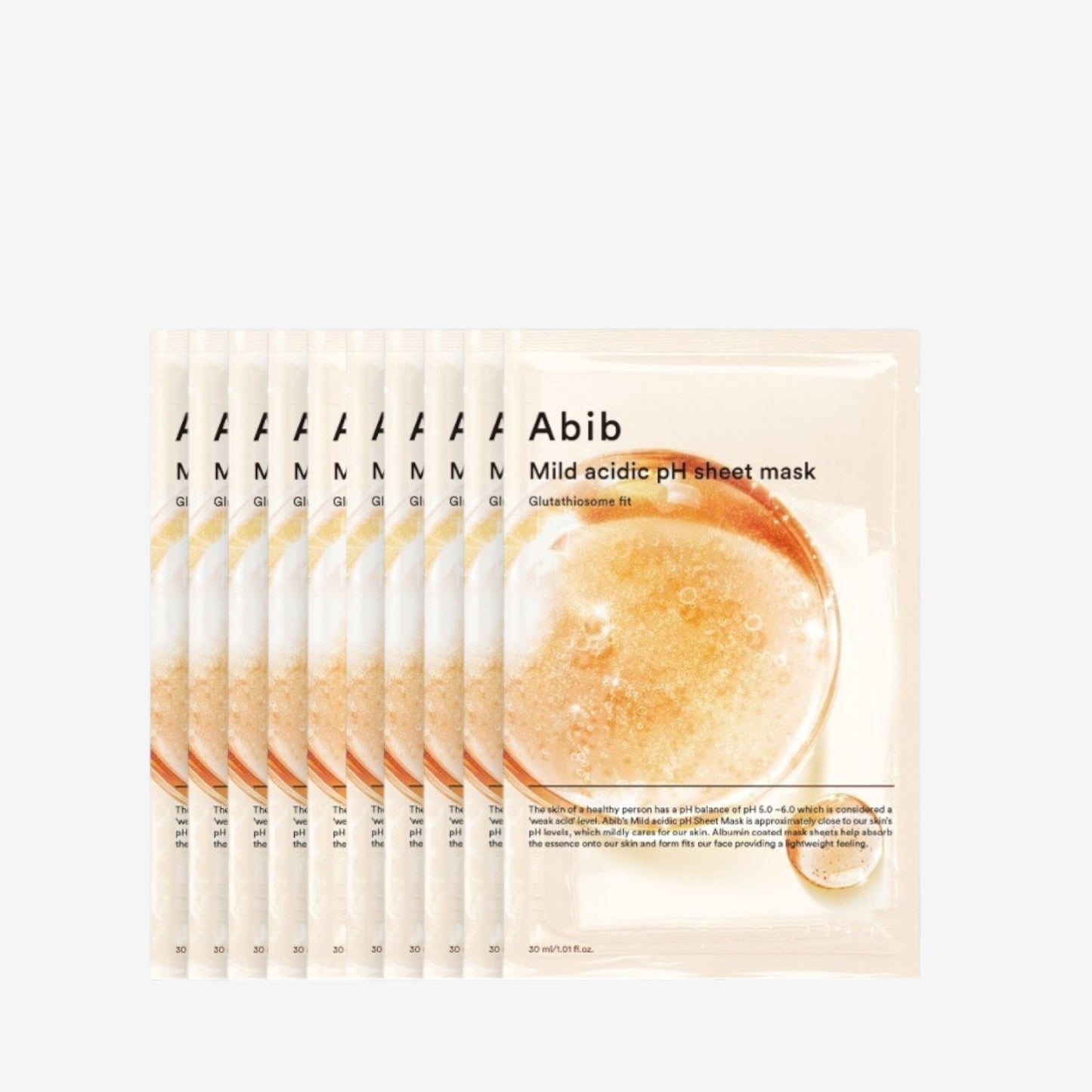 Mild Acidic Low pH Sheet Mask Glutathiosome Fit