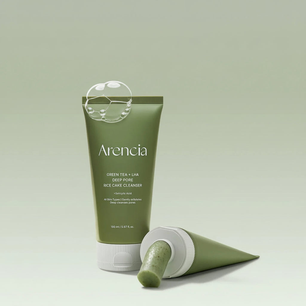 Green Tea + LHA Deep Pore Rice Cake Cleanser