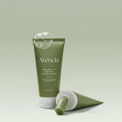 Green Tea + LHA Deep Pore Rice Cake Cleanser