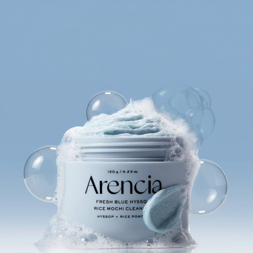 Fresh Blue Hyssop Rice Mochi Cleanser