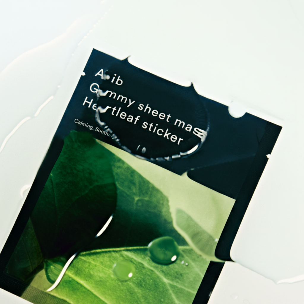 Gummy Sheet Mask Heartleaf Sticker