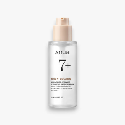 Anua 7 Rice Ceramide Hydrating Barrier Serum 50ml at Embé Skin Korean and Japanese Beauty Skincare