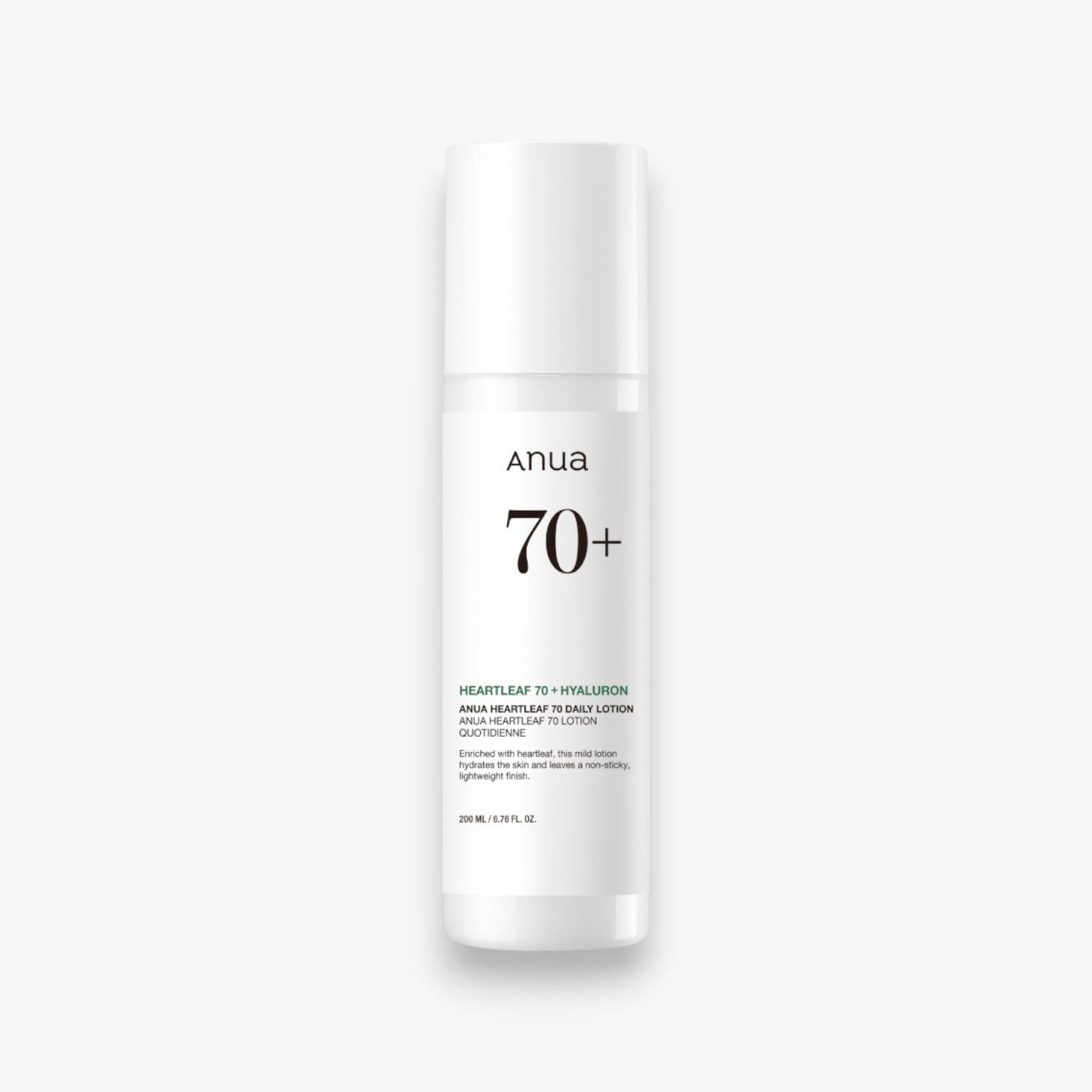 Anua Heartleaf 70 Daily Lotion 200ml at Embé Skin Korean and Japanese Beauty Skincare