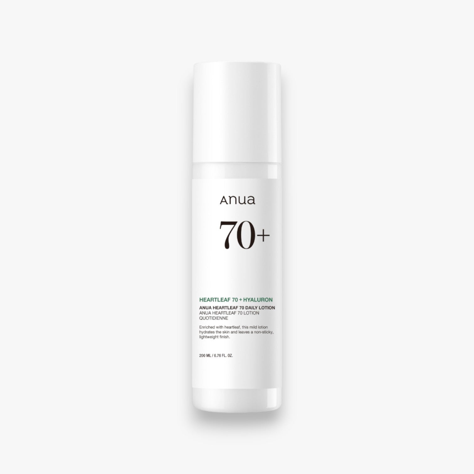 Anua Heartleaf 70 Daily Lotion 200ml at Embé Skin Korean and Japanese Beauty Skincare