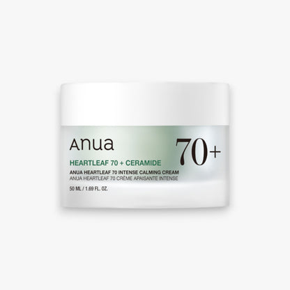 Anua Heartleaf 70% Intense Calming Cream 50ml at Embé Skin Korean and Japanese Beauty Skincare