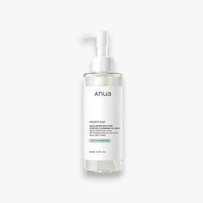 Anua Heartleaf Pore Control Cleansing Oil Mild 200ml at Embé Skin Korean and Japanese Beauty Skincare