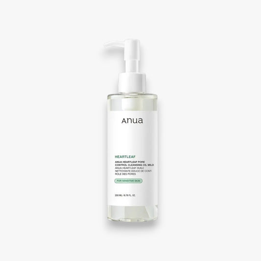 Anua Heartleaf Pore Control Cleansing Oil Mild 200ml at Embé Skin Korean and Japanese Beauty Skincare