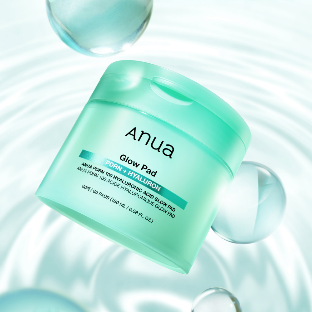 Anua PDRN 100 Hyaluronic Acid Glow Pad 60 Pads at Embé Skin Korean and Japanese Beauty Skincare
