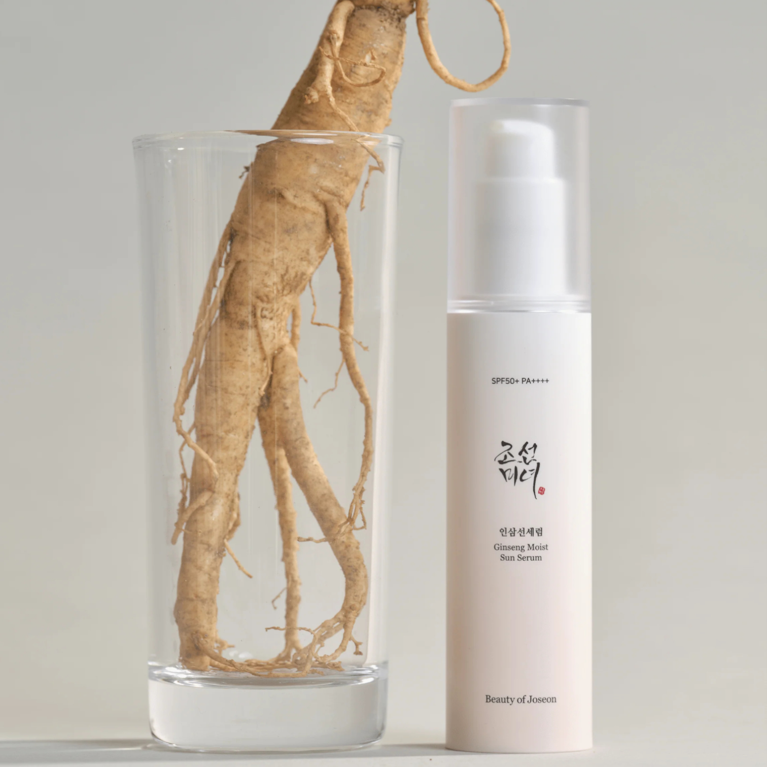 Beauty of Joseon Ginseng Moist Sun Serum SPF 50+ PA++++ 50ml at Embé Skin Korean and Japanese Beauty Skincare
