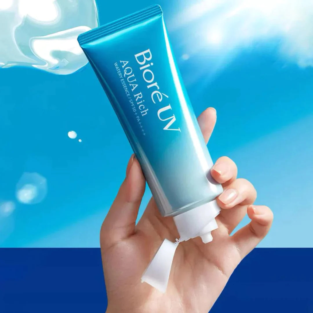Biore UV Aqua Rich Watery Essence Sunscreen SPF 50+ PA++++ 70g at Embé Skin Korean and Japanese Beauty Skincare