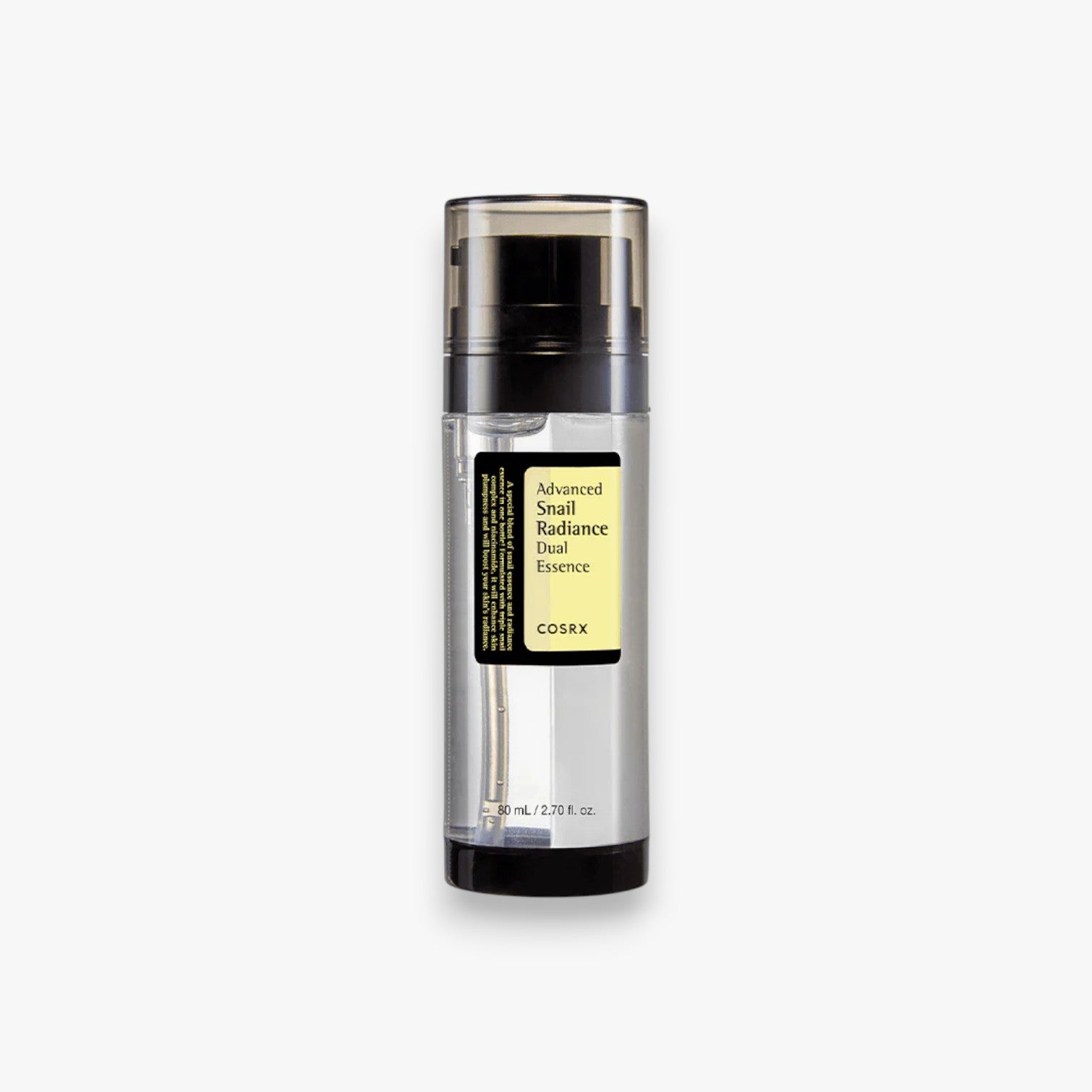 COSRX Advanced Snail Radiance Dual Essence 80ml at Embé Skin Korean and Japanese Beauty Skincare