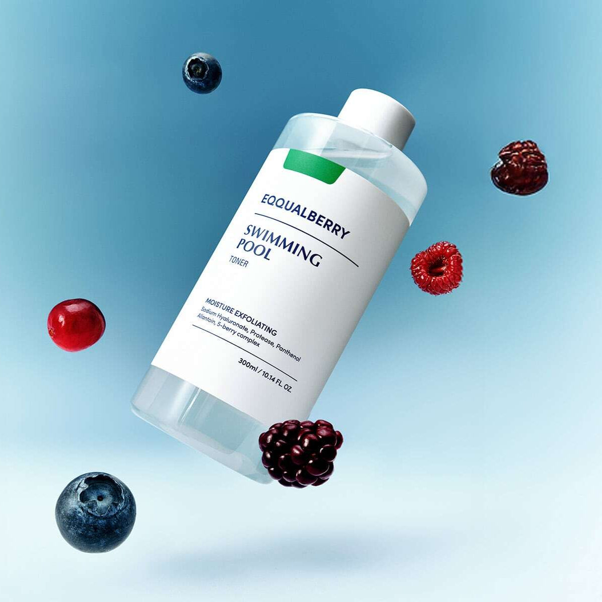 EQQUALBERRY Swimming Pool Daily Facial Toner 300ml at Embé Skin Korean and Japanese Beauty Skincare