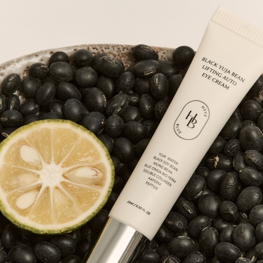 Heveblue Black Yuja Bean Lifting Auto Eye Cream 15ml at Embé Skin Korean and Japanese Beauty Skincare