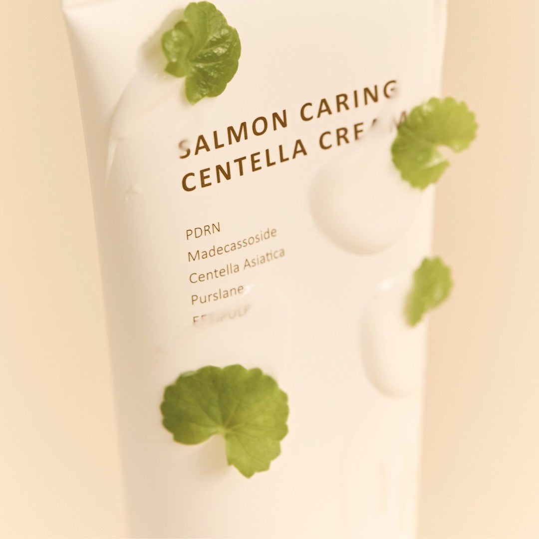 Heveblue Salmon Caring Centella Cream 100ml at Embé Skin Korean and Japanese Beauty Skincare