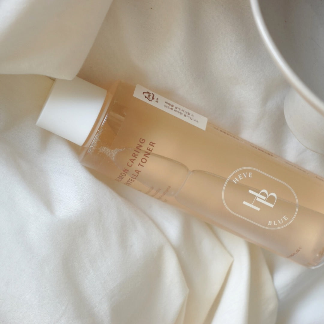 Heveblue Salmon Caring Centella Toner 200ml at Embé Skin Korean and Japanese Beauty Skincare