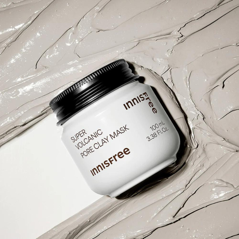 Innisfree Super Volcanic Pore Clay Mask 100ml at Embé Skin Korean and Japanese Beauty Skincare