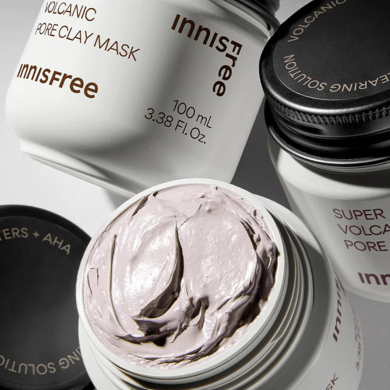 Innisfree Super Volcanic Pore Clay Mask 100ml at Embé Skin Korean and Japanese Beauty Skincare