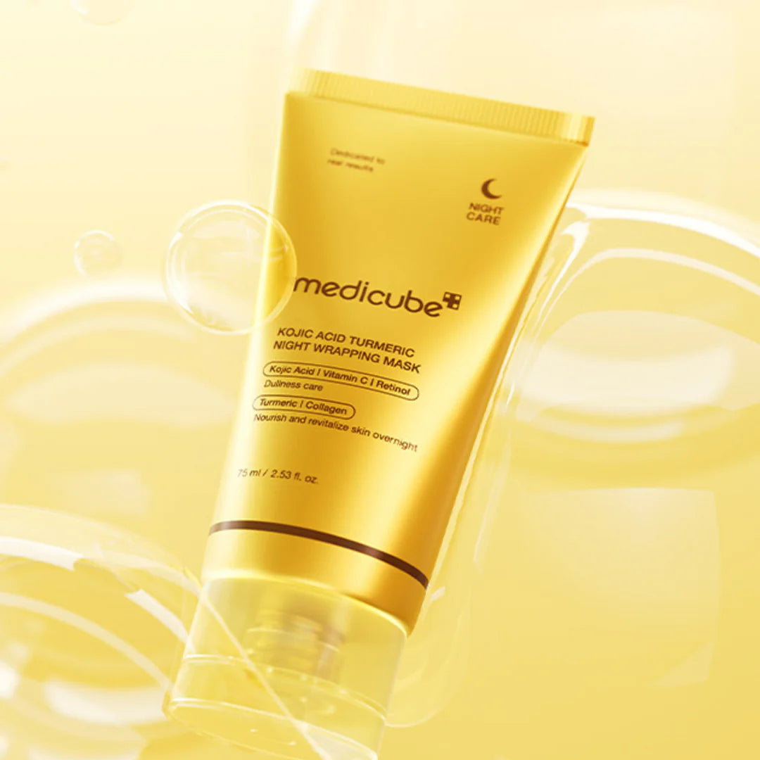 Medicube Kojic Acid Turmeric Night Wrapping Mask 75ml at Embé Skin Korean and Japanese Beauty Skincare