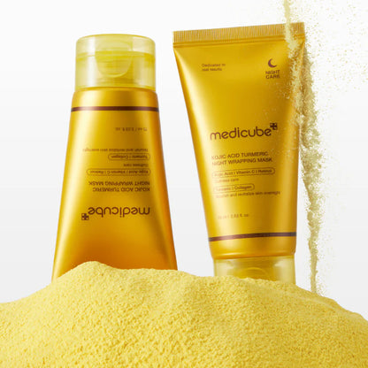 Medicube Kojic Acid Turmeric Night Wrapping Mask 75ml at Embé Skin Korean and Japanese Beauty Skincare