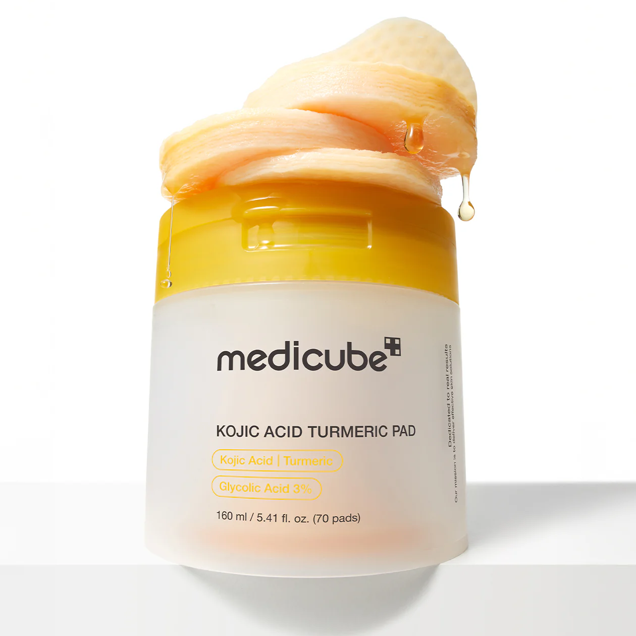 Medicube Kojic Acid Turmeric Toner Pad 70 Pads at Embé Skin Korean and Japanese Beauty Skincare