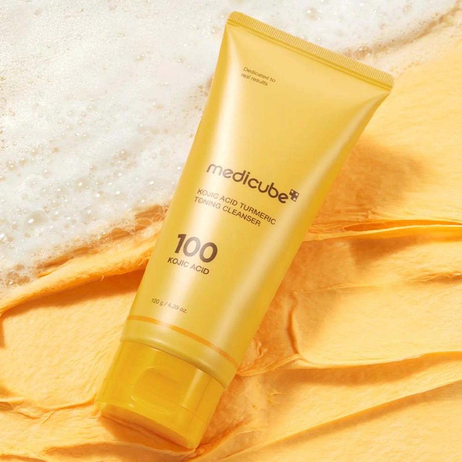 Medicube Kojic Acid Turmeric Toning Cleanser 120g at Embé Skin Korean and Japanese Beauty Skincare