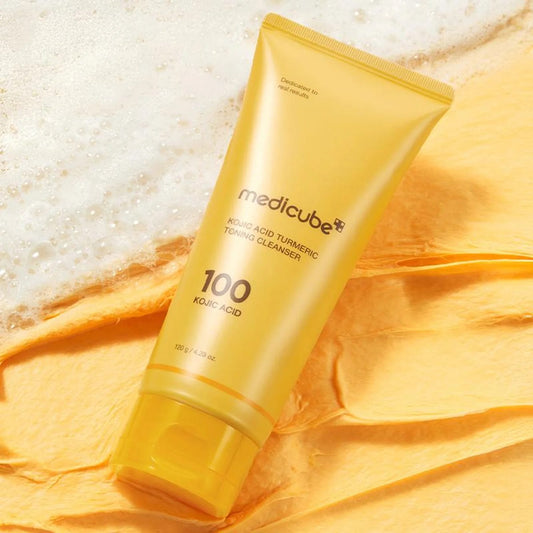 Medicube Kojic Acid Turmeric Toning Cleanser 120g at Embé Skin Korean and Japanese Beauty Skincare