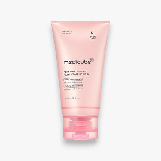 Medicube PDRN Pink Caffeine Night Wrapping Mask 75ml at Embé Skin Korean and Japanese Beauty Skincare