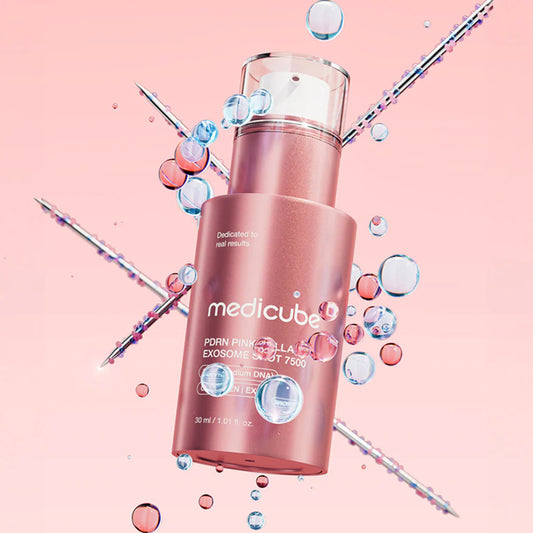 Medicube PDRN Pink Collagen Exosome Shot Serum 7500 30ml at Embé Skin Korean and Japanese Beauty Skincare