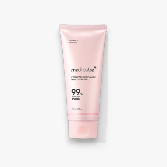 Medicube PDRN Pink Niacinamide Whip Cleanser 120ml at Embé Skin Korean and Japanese Beauty Skincare