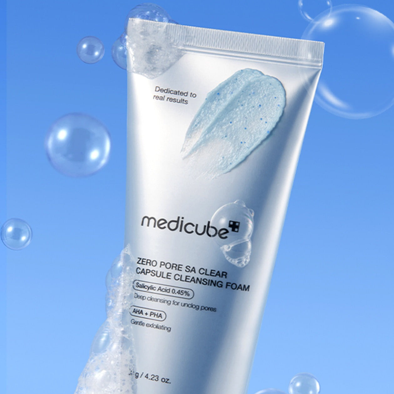 Medicube Zero Pore SA Clear Capsule Cleansing Foam 120g at Embé Skin Korean and Japanese Beauty Skincare