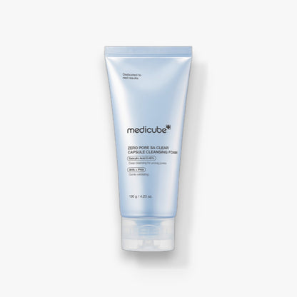 Medicube Zero Pore SA Clear Capsule Cleansing Foam 120g at Embé Skin Korean and Japanese Beauty Skincare