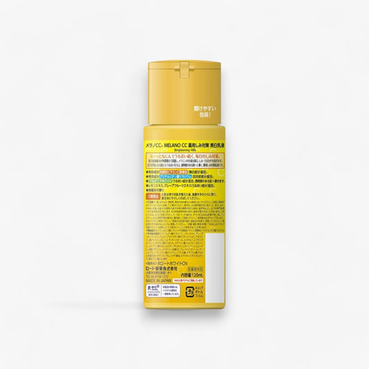 Rohto Mentholatum Melano CC Vitamin C Anti-Blemish Brightening Milk 120ml at Embé Skin Korean and Japanese Beauty Skincare