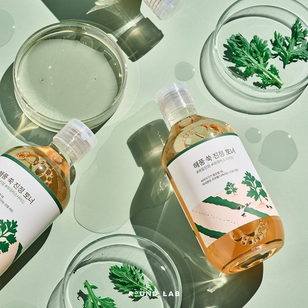 ROUND LAB Mugwort Calming Toner 300ml at Embé Skin Korean and Japanese Beauty Skincare