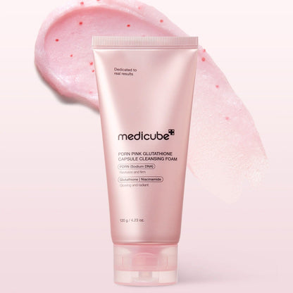 PDRN Pink Glutathione Capsule Cleansing Foam