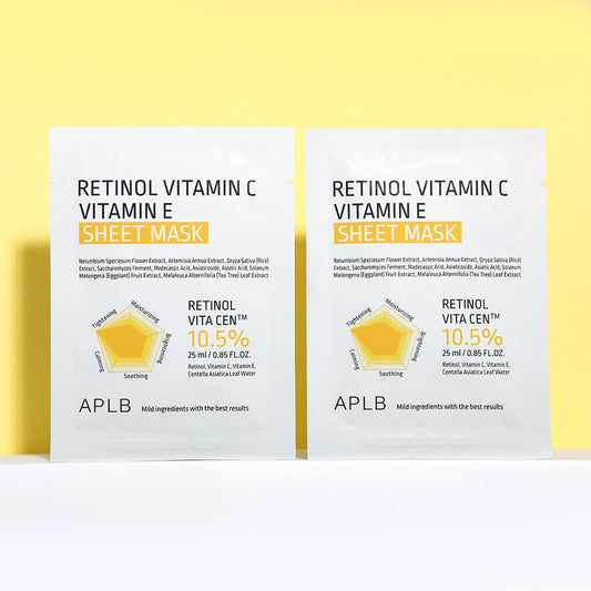 Retinol Vitamin C Vitamin E Sheet Mask