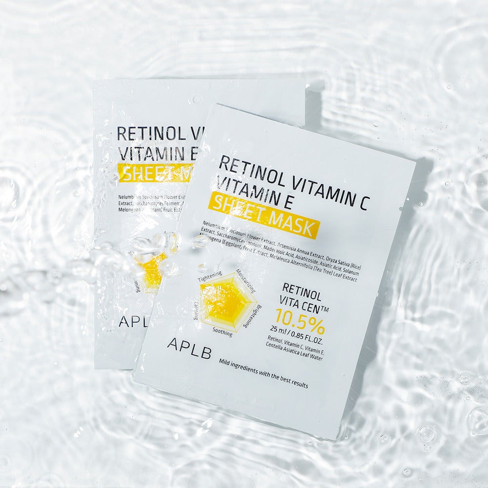 Retinol Vitamin C Vitamin E Sheet Mask