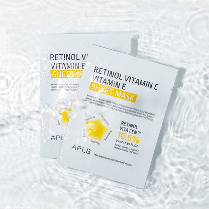 Retinol Vitamin C Vitamin E Sheet Mask