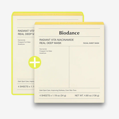 [1+1 DEAL] Radiant Vita Niacinamide Real Deep Mask