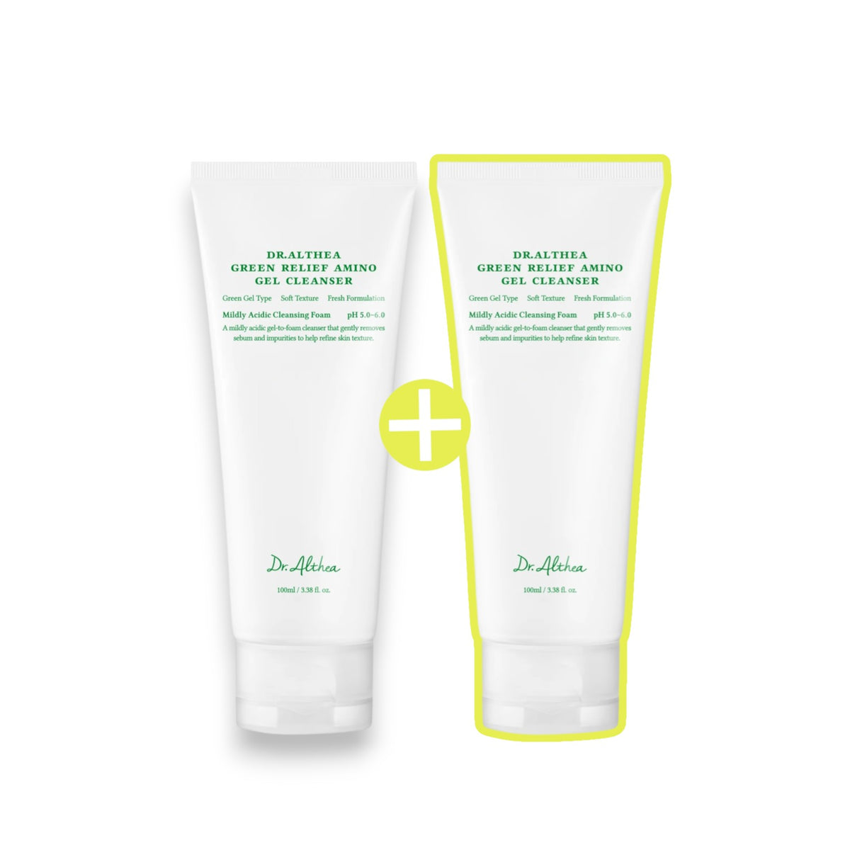 [1+1 DEAL] Green Relief Amino Gel Cleanser
