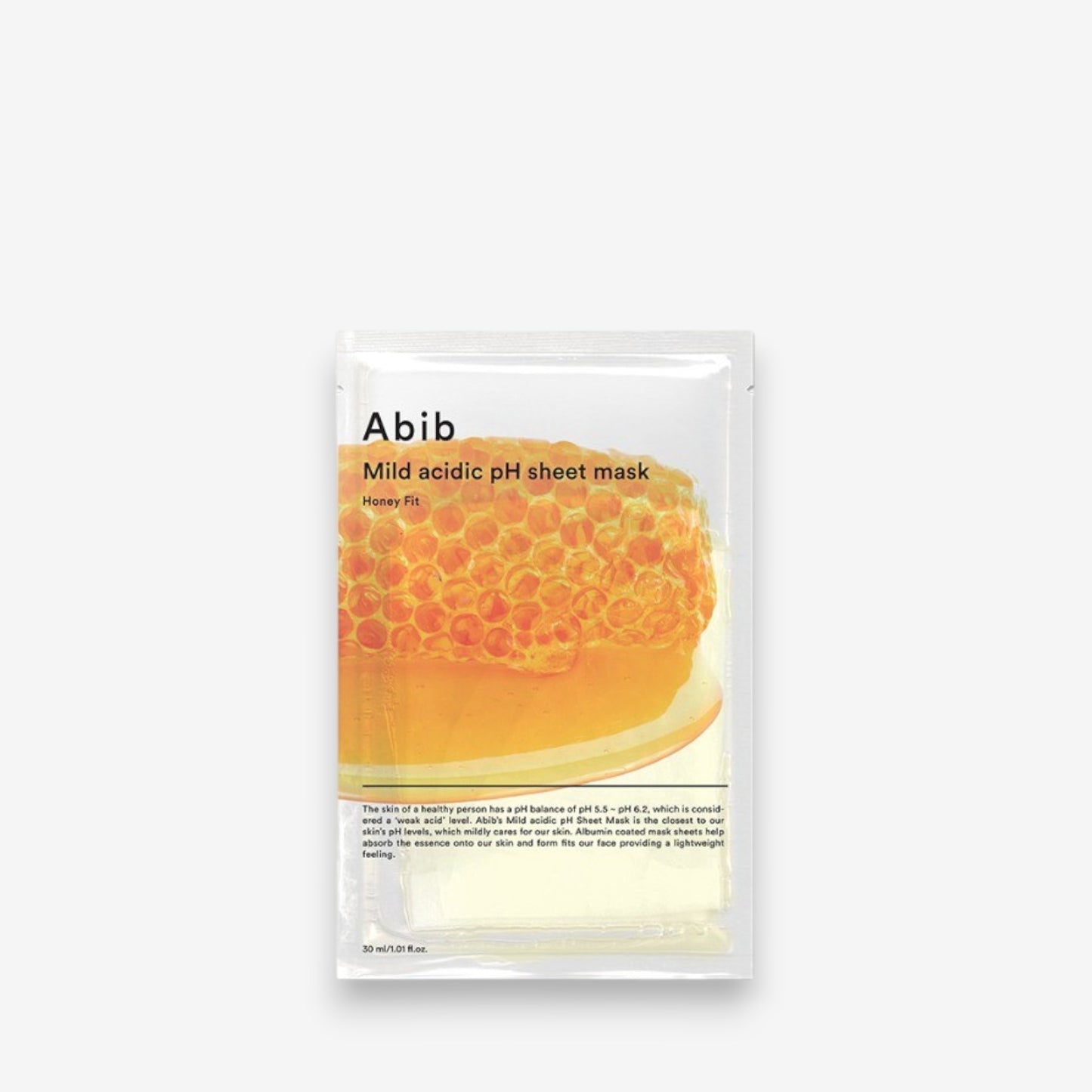 Mild Acidic Low pH Sheet Mask Honey Fit