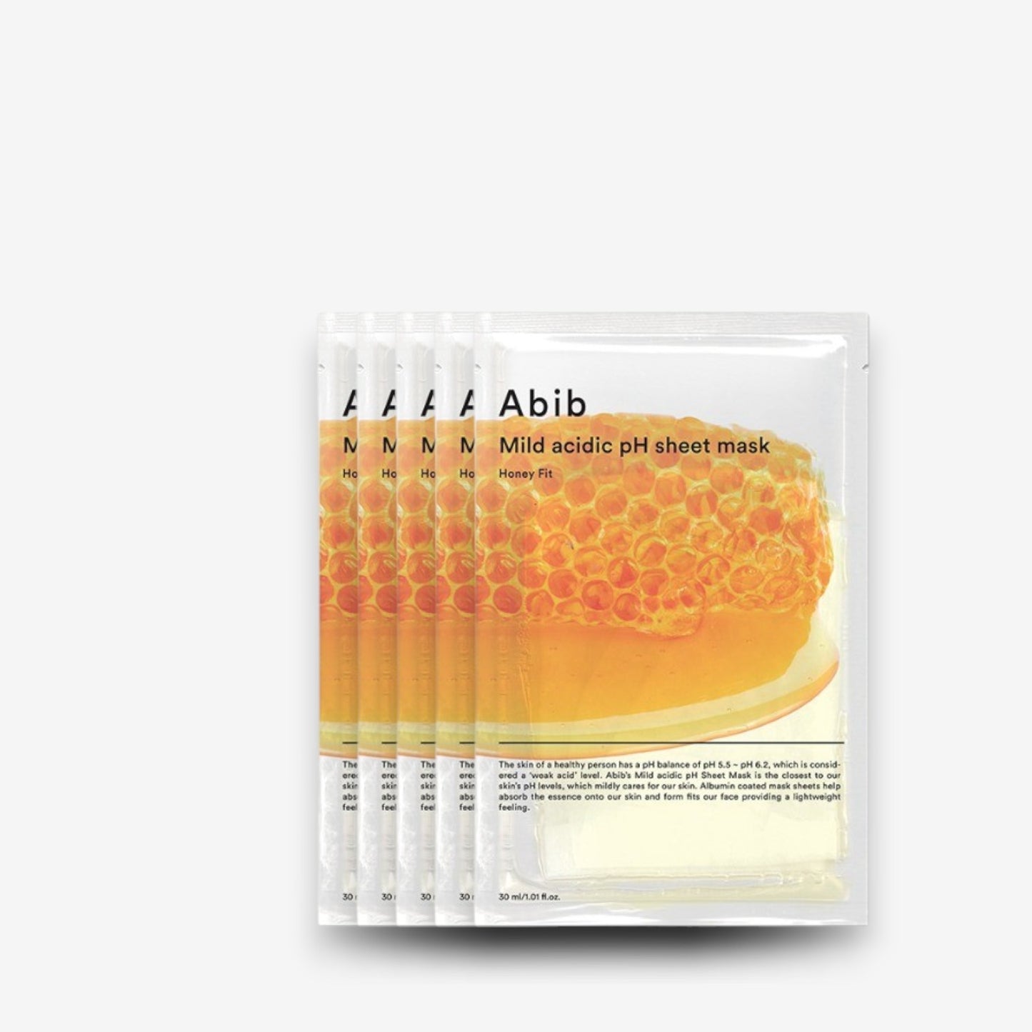 Mild Acidic Low pH Sheet Mask Honey Fit