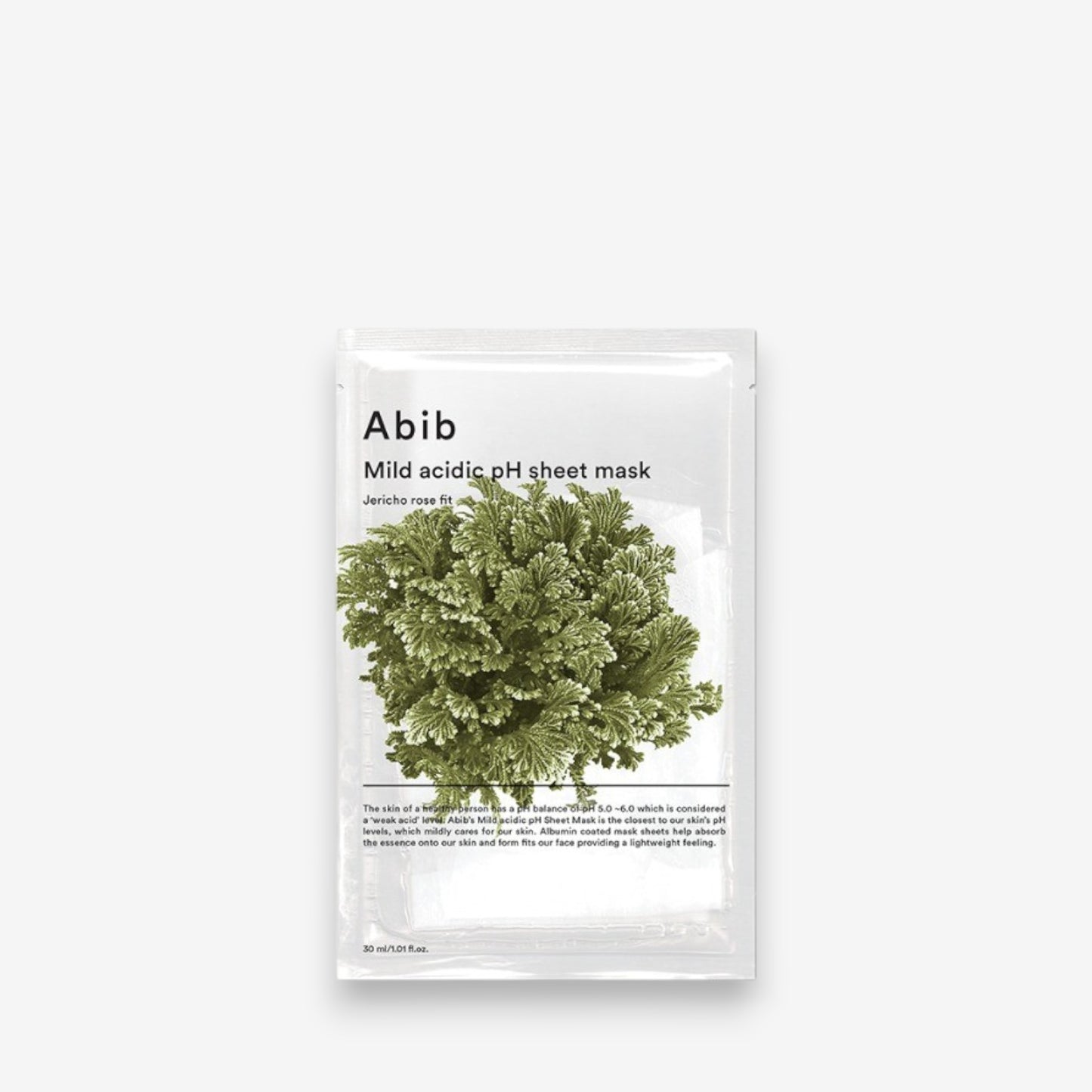 Mild Acidic Low pH Sheet Mask Jericho Rose Fit