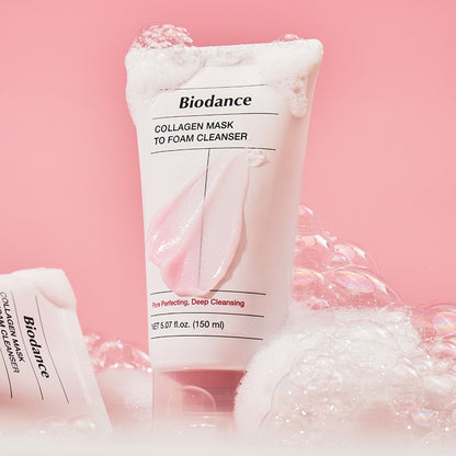 Collagen Mask To Foam Cleanser