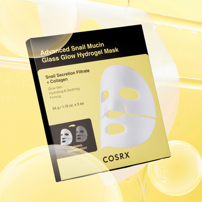 Advanced Snail Mucin Glass Glow Hydrogel Mask