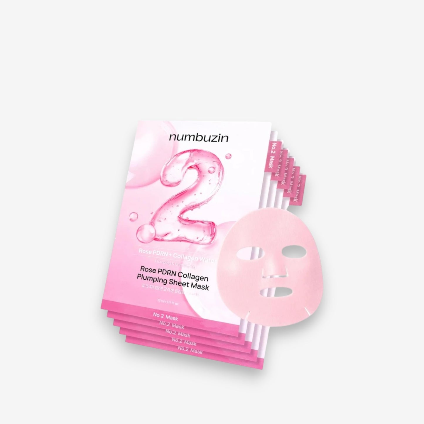 No.2 Rose PDRN Collagen Plumping Sheet Mask