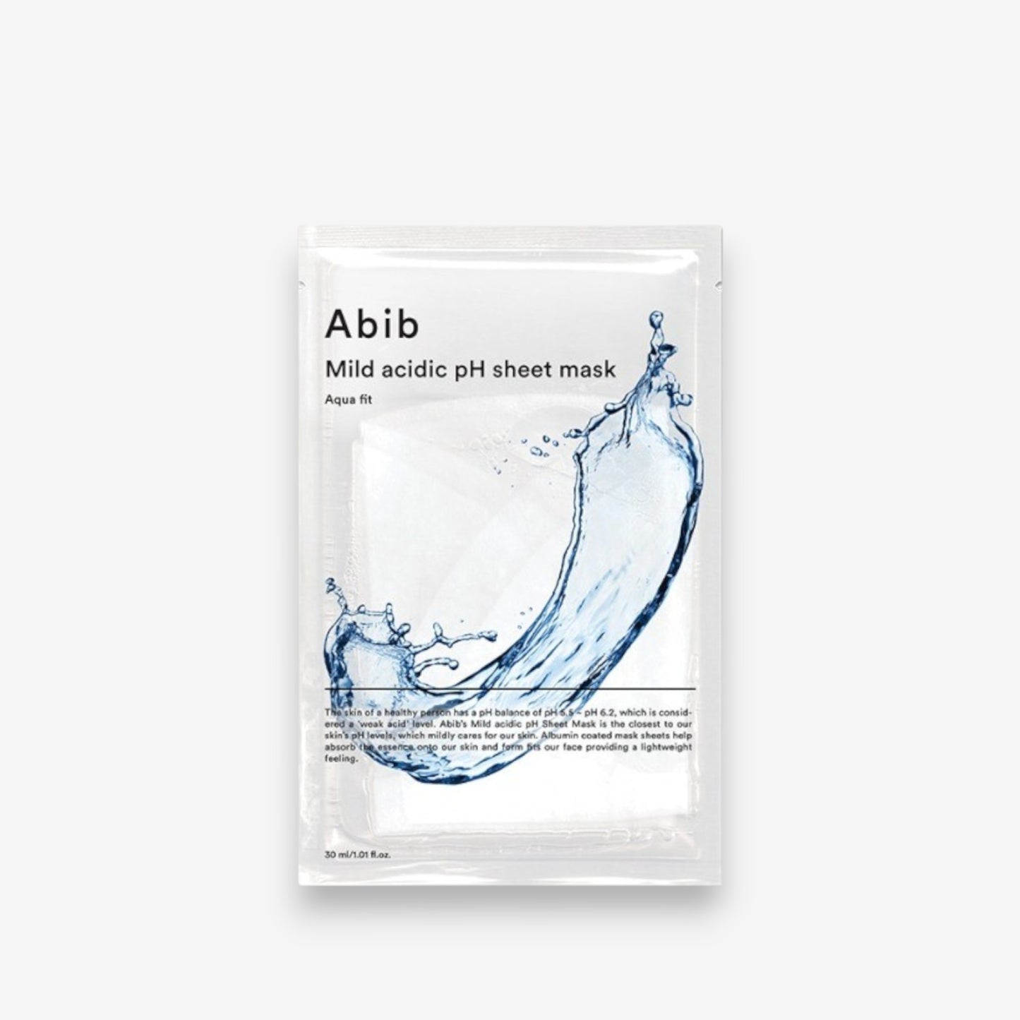 Mild Acidic Low pH Sheet Mask Aqua Fit
