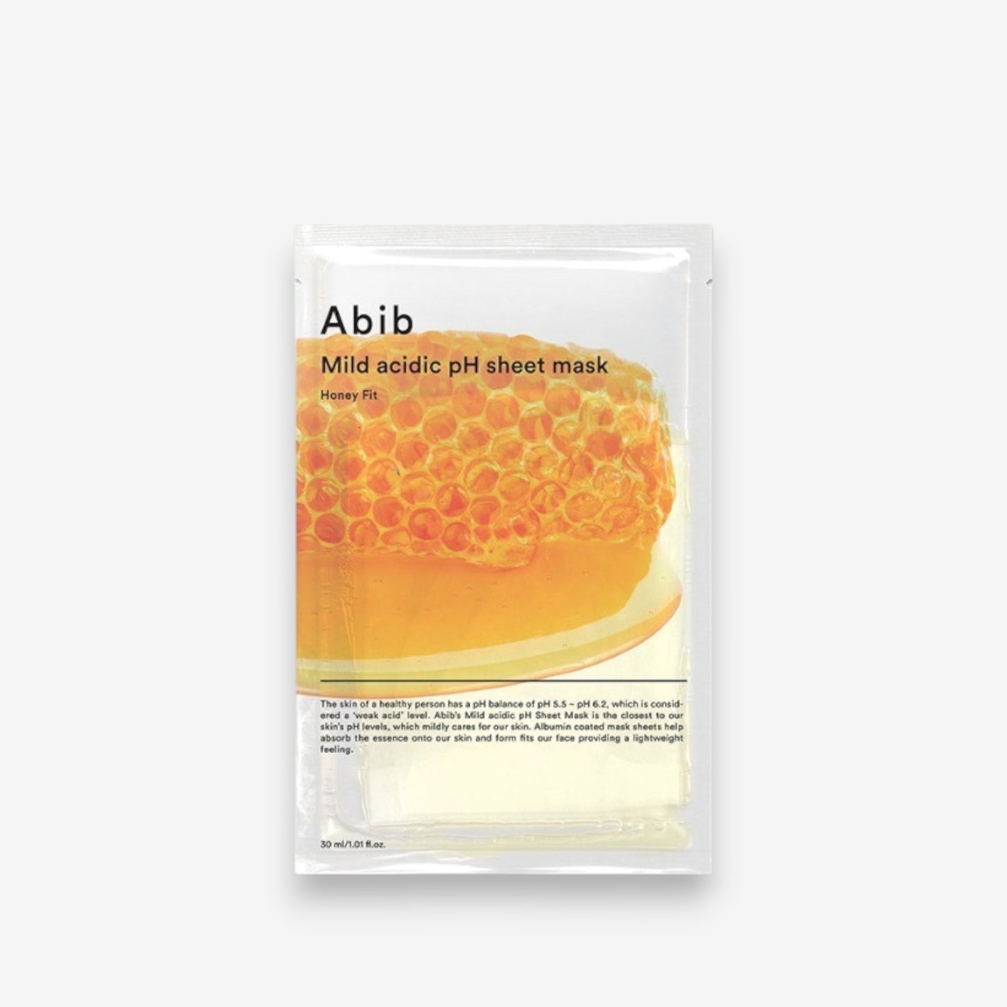 Mild Acidic Low pH Sheet Mask Honey Fit