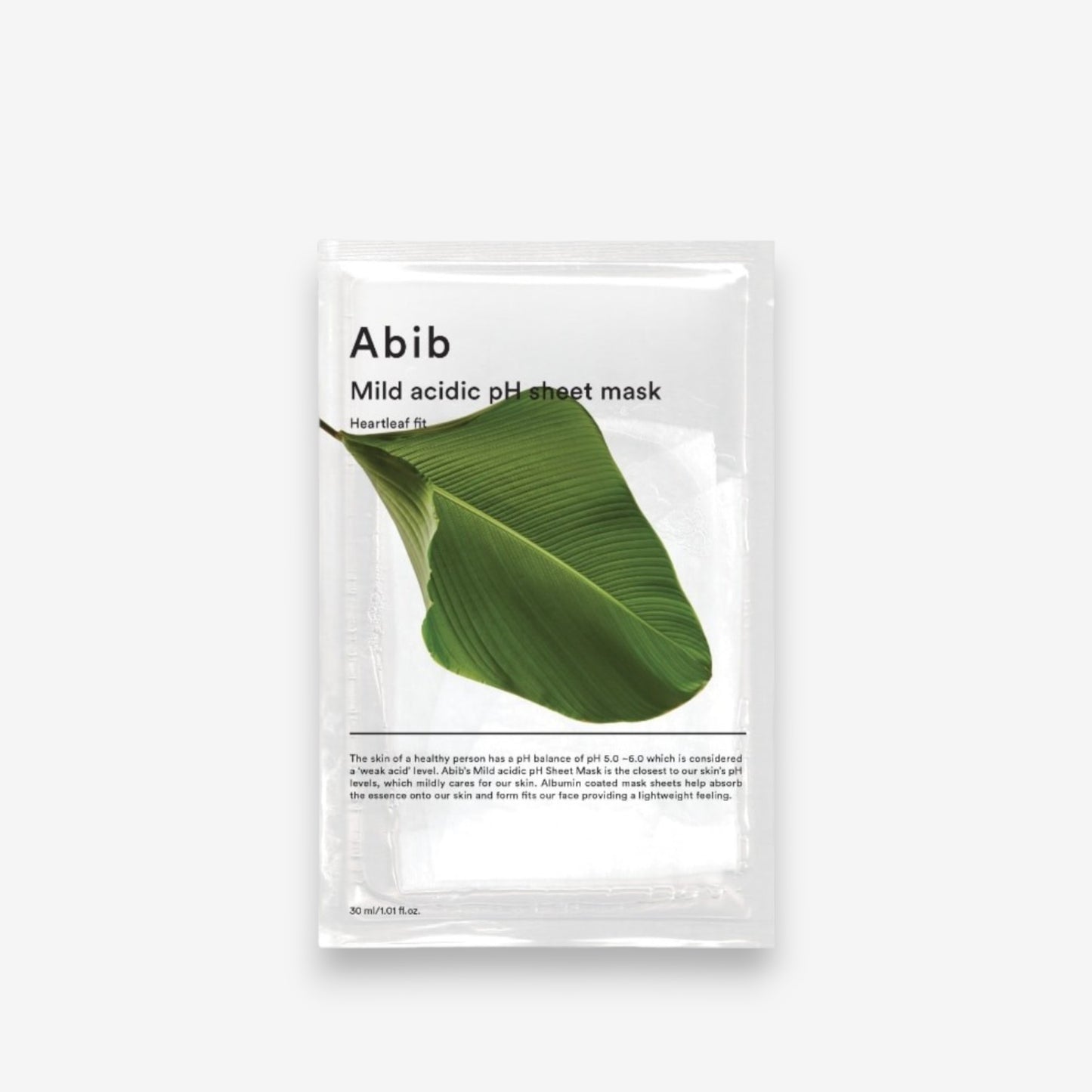 Mild Acidic Low pH Sheet Mask Heartleaf Fit