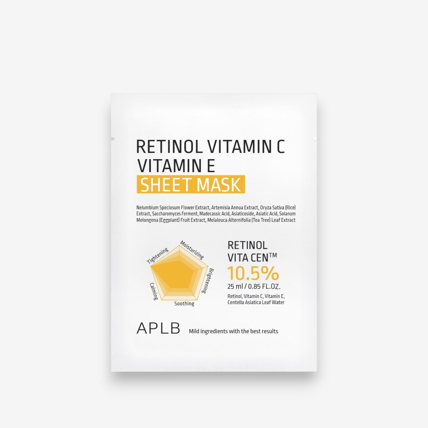 Retinol Vitamin C Vitamin E Sheet Mask